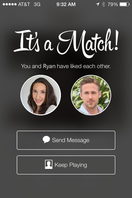 Tinder-match!