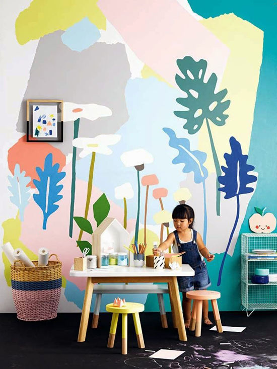 Kinderkamer schilderen & verven; inspiratie en voorbeelden zoals vlakken en patronen - Mamaliefde