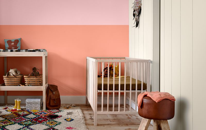 kleur in de babykamer flexa