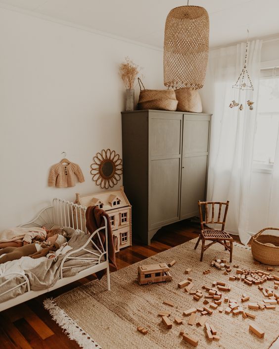 naturel kinderkamer hout