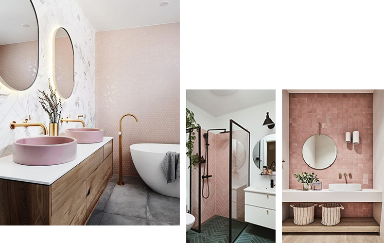 roze tegels badkamer